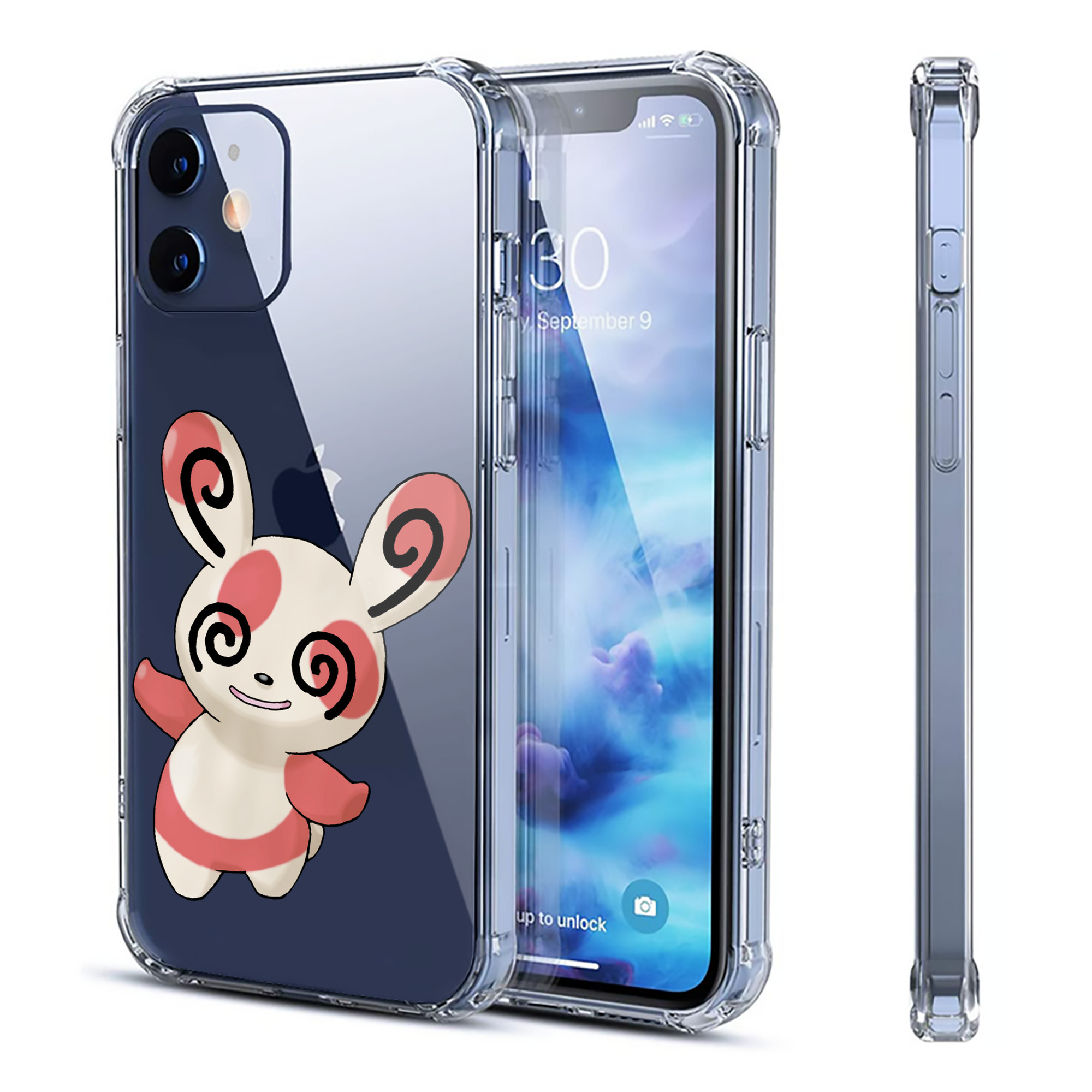 （画像用） ポケットモンスター Pokémon 【iPhone 12シリーズ対応】透明スマホケース（クリアソフトケース）